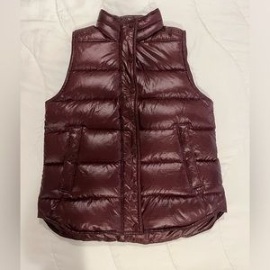 J Crew Shiny Puffer Vest